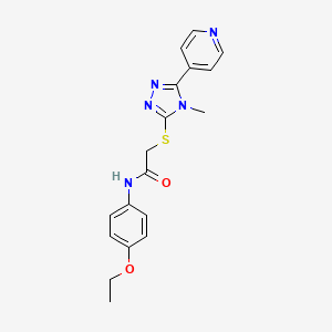 N-(4-ethoxyphenyl)-2-{[4-methyl-5-(pyridin-4-yl)-4H-1,2,4-triazol-3-yl]sulfanyl}acetamide