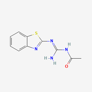 N-[(Z)-AMINO[(1,3-BENZOTHIAZOL-2-YL)AMINO]METHYLIDENE]ACETAMIDE