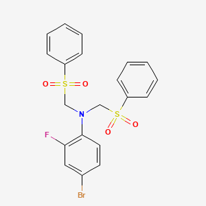 N,N-BIS[(BENZENESULFONYL)METHYL]-4-BROMO-2-FLUOROANILINE