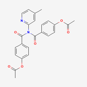 4-({1-[4-(ACETYLOXY)PHENYL]-N-(4-METHYLPYRIDIN-2-YL)FORMAMIDO}CARBONYL)PHENYL ACETATE