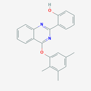 molecular formula C23H20N2O2 B357924 2-[4-(2,3,5-Trimethylphenoxy)-2-quinazolinyl]phenol CAS No. 843616-39-7