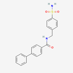 N-[(4-SULFAMOYLPHENYL)METHYL]-[1,1'-BIPHENYL]-4-CARBOXAMIDE