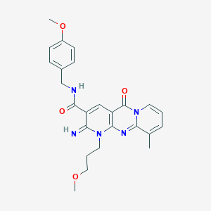 2-imino-N-(4-methoxybenzyl)-1-(3-methoxypropyl)-10-methyl-5-oxo-1,5-dihydro-2H-dipyrido[1,2-a:2,3-d]pyrimidine-3-carboxamide