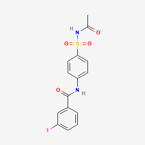 N-[4-(acetylsulfamoyl)phenyl]-3-iodobenzamide