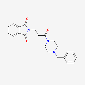 2-[3-(4-benzylpiperazin-1-yl)-3-oxopropyl]-2,3-dihydro-1H-isoindole-1,3-dione