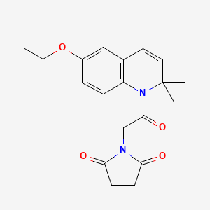 1-[2-(6-ethoxy-2,2,4-trimethyl-1(2H)-quinolinyl)-2-oxoethyl]-2,5-pyrrolidinedione