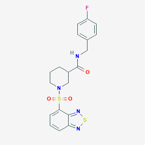 1-(2,1,3-benzothiadiazol-4-ylsulfonyl)-N-(4-fluorobenzyl)-3-piperidinecarboxamide