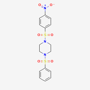 1-[(4-nitrophenyl)sulfonyl]-4-(phenylsulfonyl)piperazine