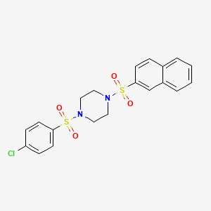 1-[(4-chlorophenyl)sulfonyl]-4-(2-naphthylsulfonyl)piperazine