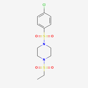 1-[(4-chlorophenyl)sulfonyl]-4-(ethylsulfonyl)piperazine