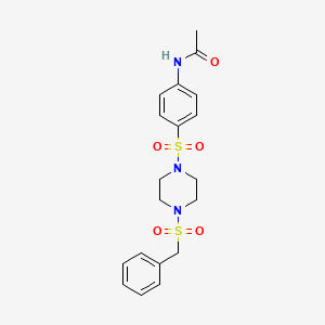 N~1~-(4-{[4-(BENZYLSULFONYL)PIPERAZINO]SULFONYL}PHENYL)ACETAMIDE