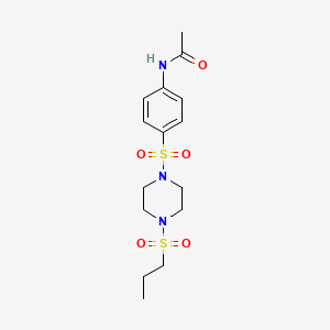 N~1~-(4-{[4-(PROPYLSULFONYL)PIPERAZINO]SULFONYL}PHENYL)ACETAMIDE