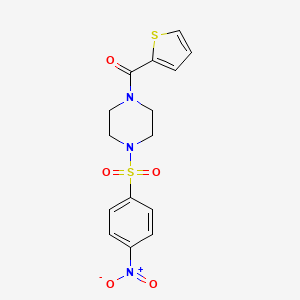 {4-[(4-NITROPHENYL)SULFONYL]PIPERAZINO}(2-THIENYL)METHANONE