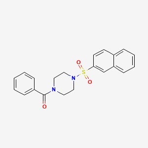 [4-(2-NAPHTHYLSULFONYL)PIPERAZINO](PHENYL)METHANONE