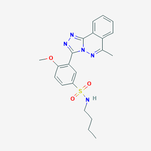 N-butyl-4-methoxy-3-(6-methyl[1,2,4]triazolo[3,4-a]phthalazin-3-yl)benzenesulfonamide