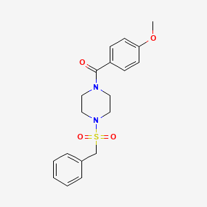 [4-(BENZYLSULFONYL)PIPERAZINO](4-METHOXYPHENYL)METHANONE