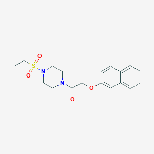 1-(ethylsulfonyl)-4-[(2-naphthyloxy)acetyl]piperazine