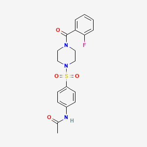 N-{4-[4-(2-Fluoro-benzoyl)-piperazine-1-sulfonyl]-phenyl}-acetamide