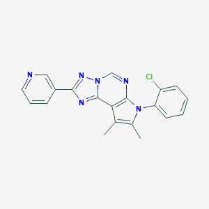 7-(2-chlorophenyl)-8,9-dimethyl-2-(3-pyridinyl)-7H-pyrrolo[3,2-e][1,2,4]triazolo[1,5-c]pyrimidine