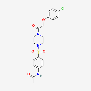 N~1~-[4-({4-[2-(4-CHLOROPHENOXY)ACETYL]PIPERAZINO}SULFONYL)PHENYL]ACETAMIDE