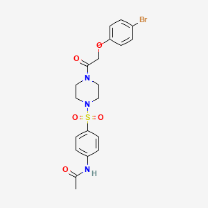 N-[4-({4-[2-(4-BROMOPHENOXY)ACETYL]PIPERAZIN-1-YL}SULFONYL)PHENYL]ACETAMIDE