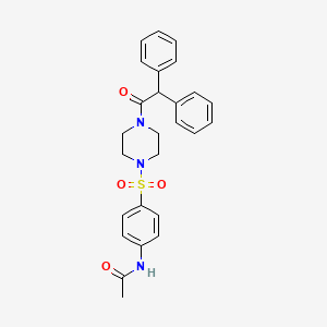 N~1~-(4-{[4-(2,2-DIPHENYLACETYL)PIPERAZINO]SULFONYL}PHENYL)ACETAMIDE