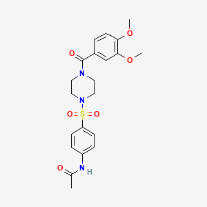 N~1~-(4-{[4-(3,4-DIMETHOXYBENZOYL)PIPERAZINO]SULFONYL}PHENYL)ACETAMIDE