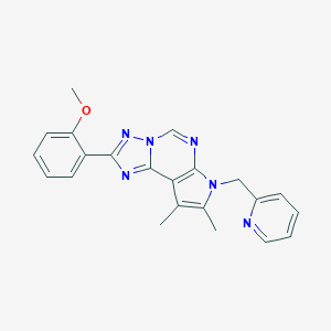 2-[8,9-dimethyl-7-(2-pyridinylmethyl)-7H-pyrrolo[3,2-e][1,2,4]triazolo[1,5-c]pyrimidin-2-yl]phenyl methyl ether