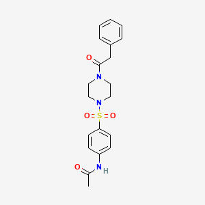 N~1~-(4-{[4-(2-PHENYLACETYL)PIPERAZINO]SULFONYL}PHENYL)ACETAMIDE