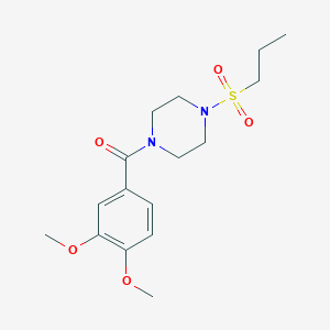 (3,4-DIMETHOXYPHENYL)[4-(PROPYLSULFONYL)PIPERAZINO]METHANONE