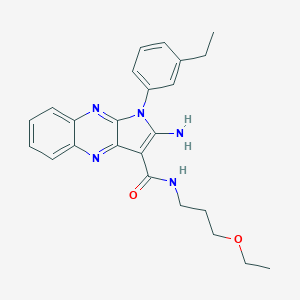 2-amino-N-(3-ethoxypropyl)-1-(3-ethylphenyl)-1H-pyrrolo[2,3-b]quinoxaline-3-carboxamide