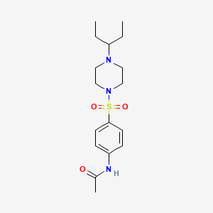 N~1~-(4-{[4-(1-ETHYLPROPYL)PIPERAZINO]SULFONYL}PHENYL)ACETAMIDE