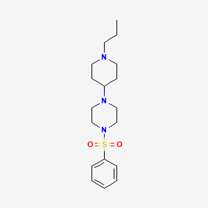 1-(PHENYLSULFONYL)-4-(1-PROPYL-4-PIPERIDYL)PIPERAZINE