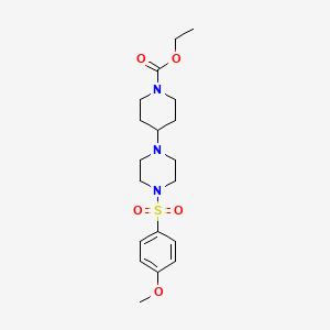 ETHYL 4-{4-[(4-METHOXYPHENYL)SULFONYL]PIPERAZINO}TETRAHYDRO-1(2H)-PYRIDINECARBOXYLATE