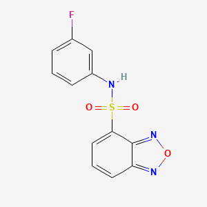 molecular formula C12H8FN3O3S B3579735 N-(3-fluorophenyl)-2,1,3-benzoxadiazole-4-sulfonamide 