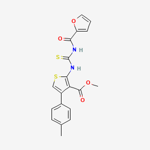 methyl 2-{[(2-furoylamino)carbonothioyl]amino}-4-(4-methylphenyl)-3-thiophenecarboxylate