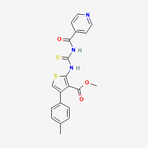 methyl 2-{[(isonicotinoylamino)carbonothioyl]amino}-4-(4-methylphenyl)-3-thiophenecarboxylate