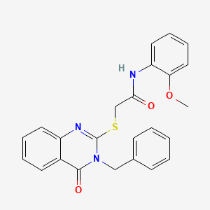 2-(3-benzyl-4-oxoquinazolin-2-yl)sulfanyl-N-(2-methoxyphenyl)acetamide