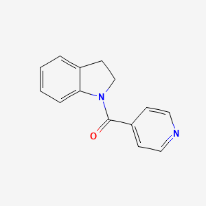 molecular formula C14H12N2O B3579847 1-isonicotinoylindoline 