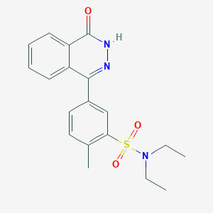 N,N-diethyl-2-methyl-5-(4-oxo-3,4-dihydrophthalazin-1-yl)benzenesulfonamide