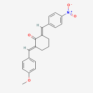 2-(4-methoxybenzylidene)-6-(4-nitrobenzylidene)cyclohexanone