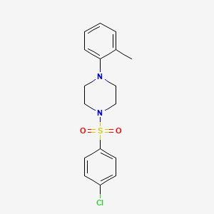 1-[(4-chlorophenyl)sulfonyl]-4-(2-methylphenyl)piperazine