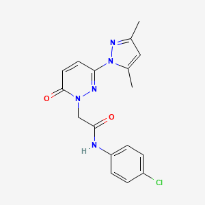 N-(4-chlorophenyl)-2-(3-(3,5-dimethyl-1H-pyrazol-1-yl)-6-oxopyridazin-1(6H)-yl)acetamide