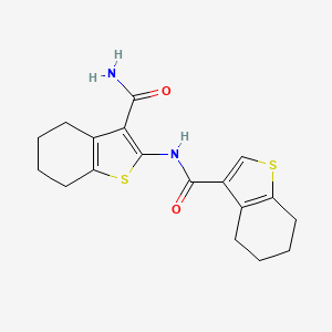 2-(4,5,6,7-Tetrahydro-1-benzothiophene-3-carbonylamino)-4,5,6,7-tetrahydro-1-benzothiophene-3-carboxamide