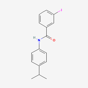 molecular formula C16H16INO B3579940 3-iodo-N-(4-propan-2-ylphenyl)benzamide 