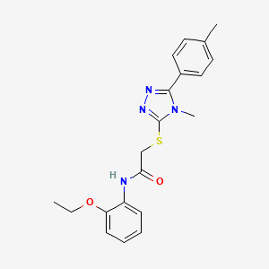 N-(2-ethoxyphenyl)-2-{[4-methyl-5-(4-methylphenyl)-4H-1,2,4-triazol-3-yl]sulfanyl}acetamide