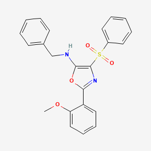 N-benzyl-2-(2-methoxyphenyl)-4-(phenylsulfonyl)-1,3-oxazol-5-amine