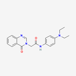 N-[4-(diethylamino)phenyl]-2-(4-oxo-3(4H)-quinazolinyl)acetamide