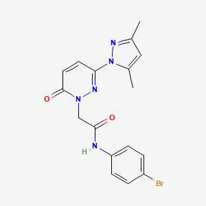 N-(4-bromophenyl)-2-(3-(3,5-dimethyl-1H-pyrazol-1-yl)-6-oxopyridazin-1(6H)-yl)acetamide