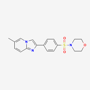 6-methyl-2-[4-(4-morpholinylsulfonyl)phenyl]imidazo[1,2-a]pyridine